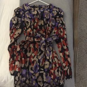 Andrew mark abstract leopard dress